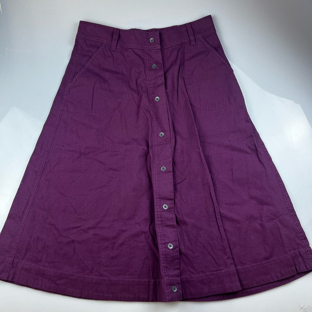 Pact Buttoned Full Skirt S104-18